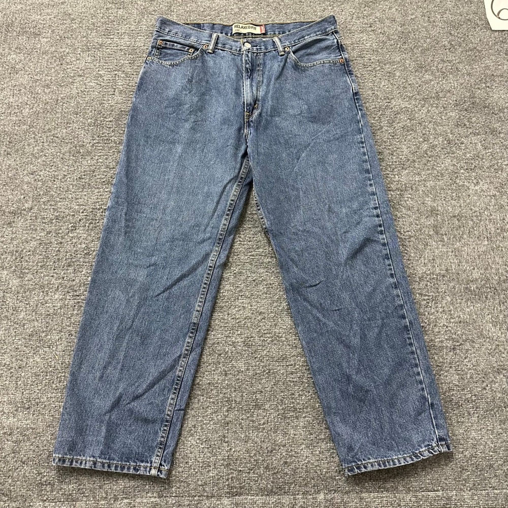 Levi's Jeans Mens Size 36x30 Blue 550 Relaxed Fit Medium Wash Denim Casual